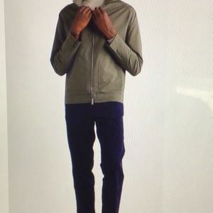 NWT Men’s Peter Millar Excursionist Flex Shell Bomber Jacket. Olive Green XL